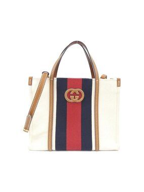 Gucci Fabcl Bag Handbag White